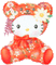 Hello Kitty déguisée en nounours