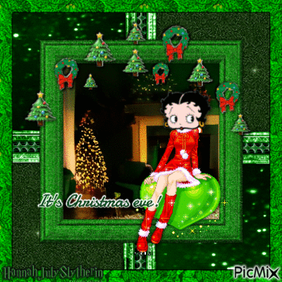 {♠}Betty Boop - It's Christmas Eve!{♠} - Zdarma animovaný GIF