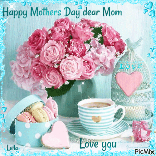 Happy Mothers Day dear Mom - GIF animé gratuit