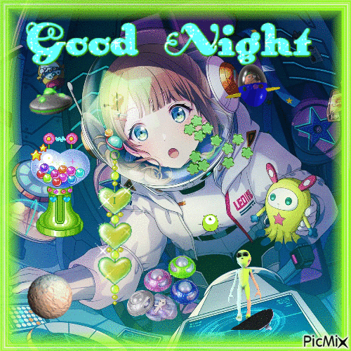 good night honami - GIF animé gratuit
