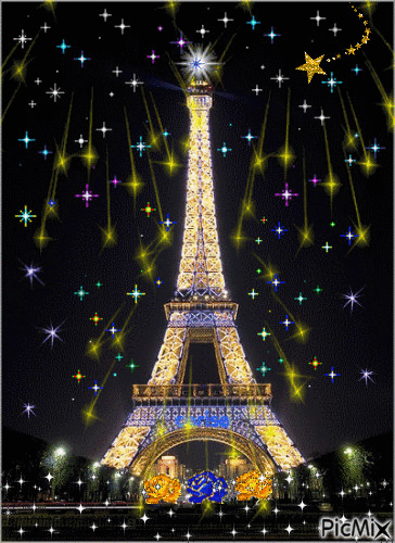 Paris "sa tour eiffel" - Бесплатный анимированный гифка