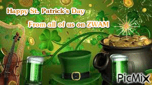 St. Patrick's Day Greeting - GIF animado grátis