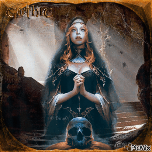 Gothic woman - Gratis geanimeerde GIF