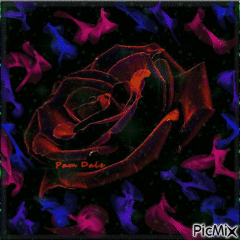 Green Rose Changing - Free animated GIF