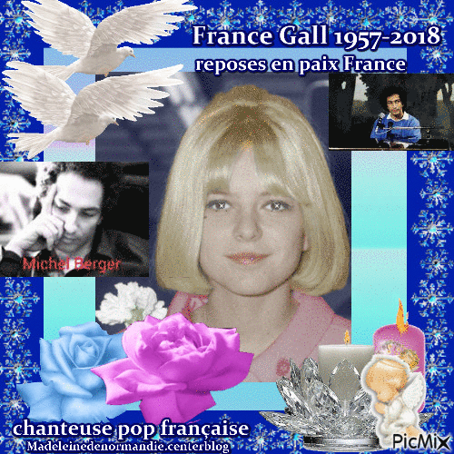 hommage à France Gall - GIF animate gratis
