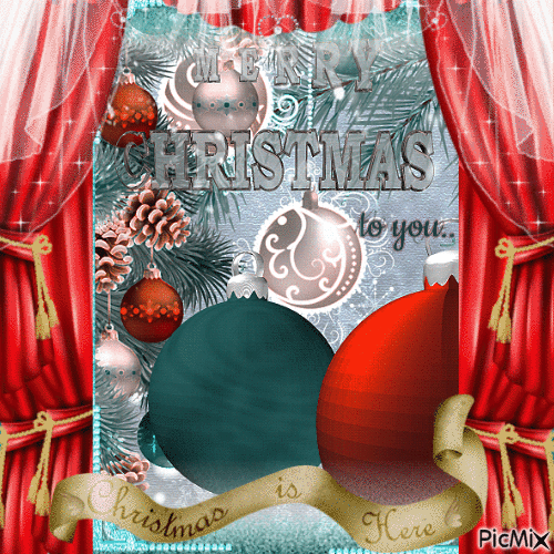 Merry Christmas to you. Window2 - GIF animado grátis