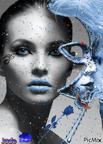 blueportrait by Jade17 - Δωρεάν κινούμενο GIF