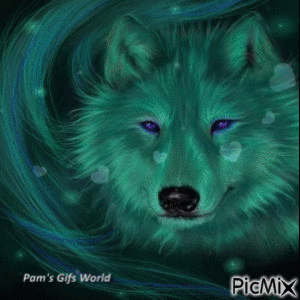 Wolf Color Morphing - Ingyenes animált GIF