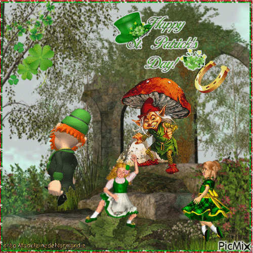 happy St-Patrick day - Бесплатный анимированный гифка