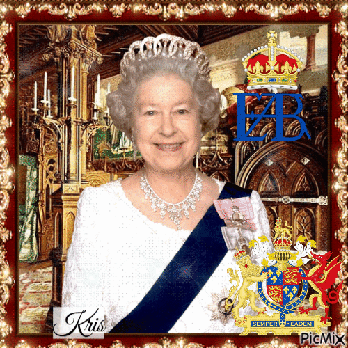Elisabeth II Platinum Jubilee - GIF animé gratuit