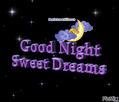 good  night sweet dreams - Ingyenes animált GIF