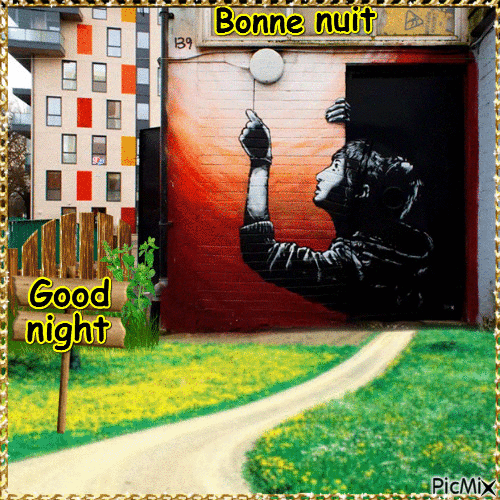 Bonne nuit-Good night - Animovaný GIF zadarmo