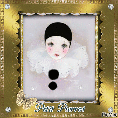Mon ami Pierrot - GIF animé gratuit