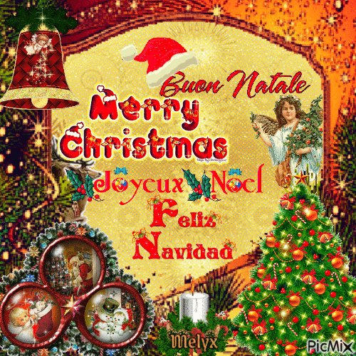 Natale, Christmas, Noel, Navidad - Animovaný GIF zadarmo