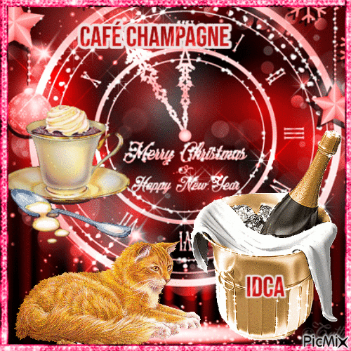 Café champagne - GIF animate gratis