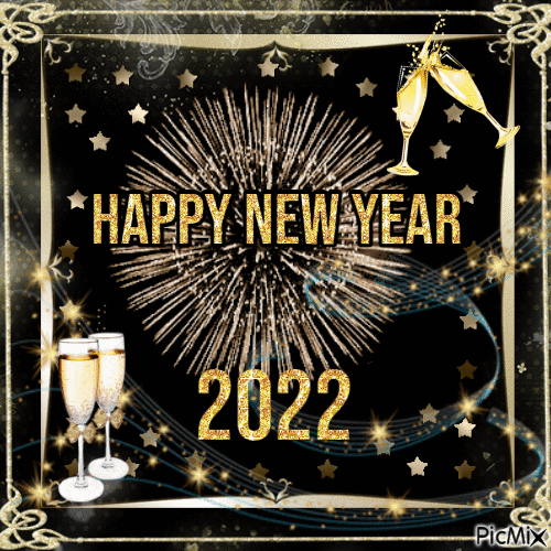 NEW YEAR - 2022 - GIF animé gratuit