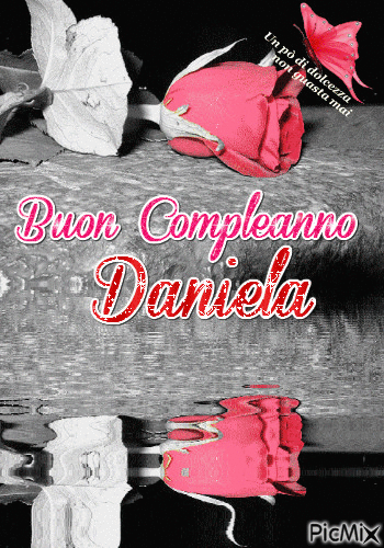 Buon Compleanno Daniela - Бесплатный анимированный гифка