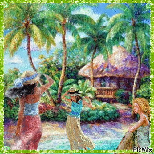 Tropical paraíso - GIF animate gratis