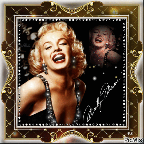 Marilyn Monroe, Actrice, Chanteuse américaine - Animovaný GIF zadarmo