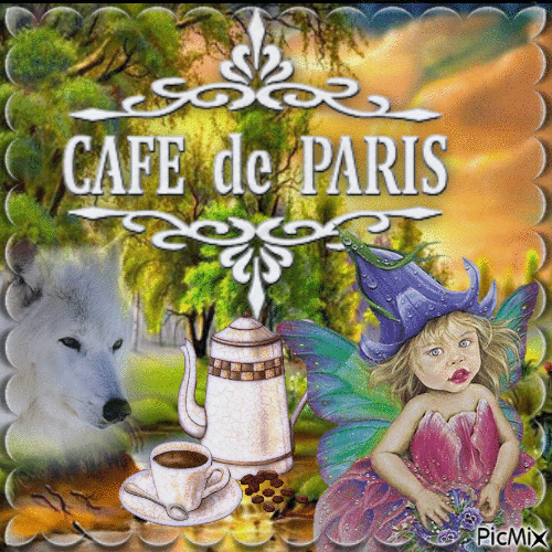 Un Petit  Café - Zdarma animovaný GIF