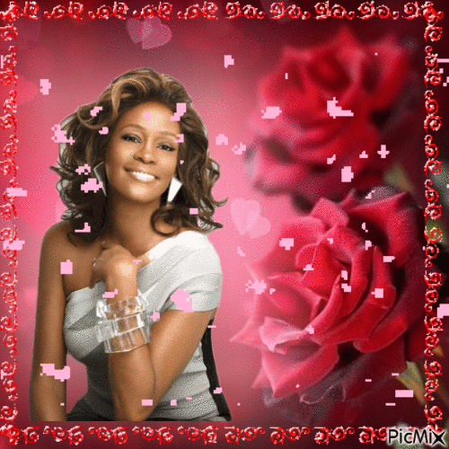 Whitney Houston - GIF animado grátis