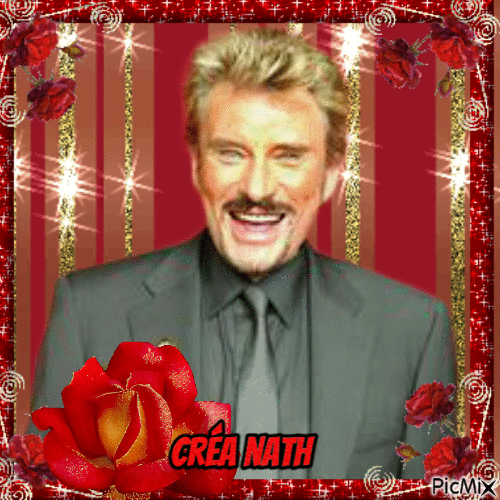 Johnny Hallyday, concours - Free animated GIF