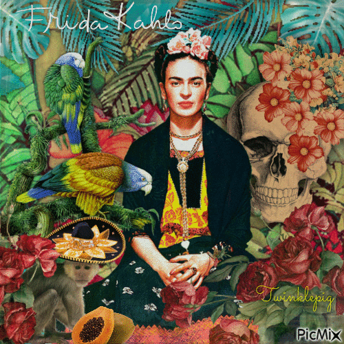Frida Kahlo - Δωρεάν κινούμενο GIF