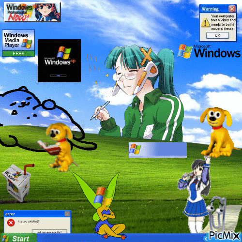Windows xp nostalgia core ^^ - GIF animasi gratis