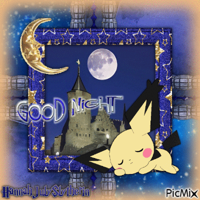 #♦#Pichu - Good Night#♦# - GIF animado grátis