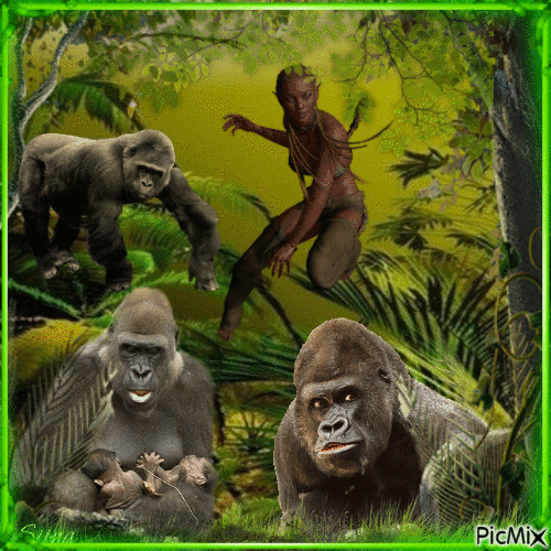 La jungle - Bezmaksas animēts GIF