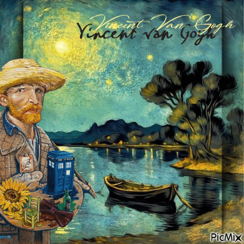 Im Stil von Van Gogh - GIF animé gratuit