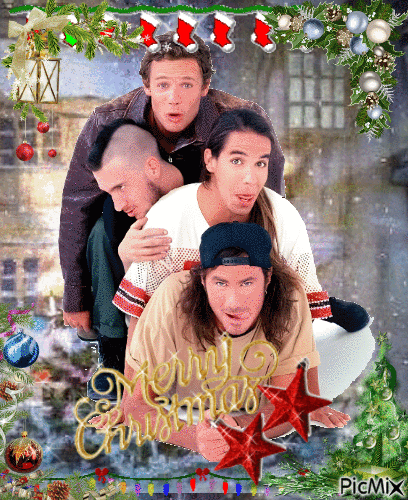 merry christmas from rhcp - Gratis animeret GIF