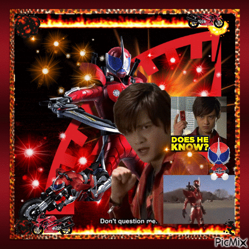 Kamen Rider Accel/Ryu Terui - Nemokamas animacinis gif