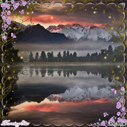 Misty Mountains - Darmowy animowany GIF