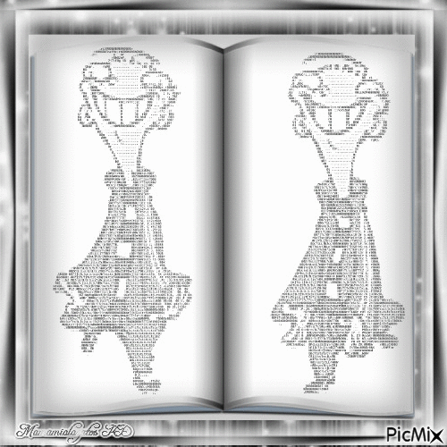 Animated ASCII art Dancing - GIF animé gratuit