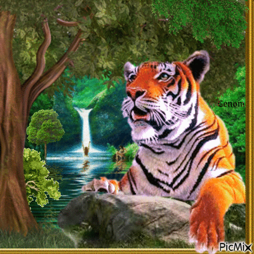 Le tigre - Nemokamas animacinis gif