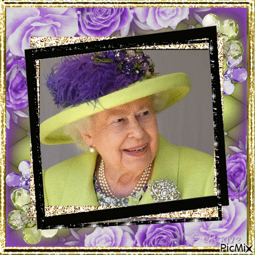 Elizabeth II, Reine d'Angleterre - GIF animado grátis