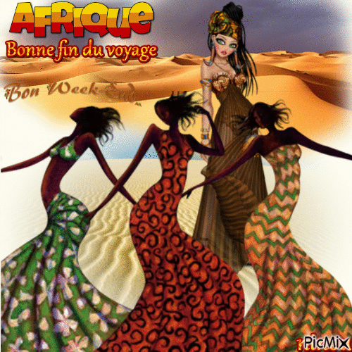 voyage Afrique - Бесплатный анимированный гифка