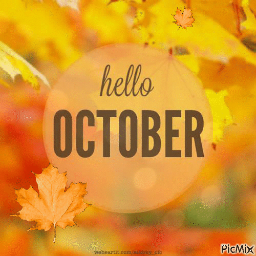 Hello October - Δωρεάν κινούμενο GIF