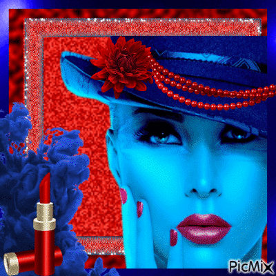 red lipstick - Ingyenes animált GIF
