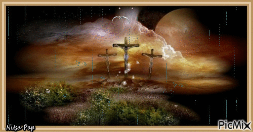 The crucifixion!⭐ - GIF animado grátis