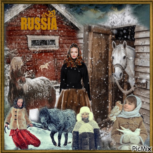 Russie en hiver. - безплатен png