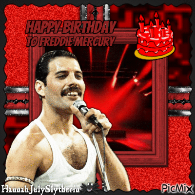 [Happy Birthday to Freddie Mercury] - Free animated GIF