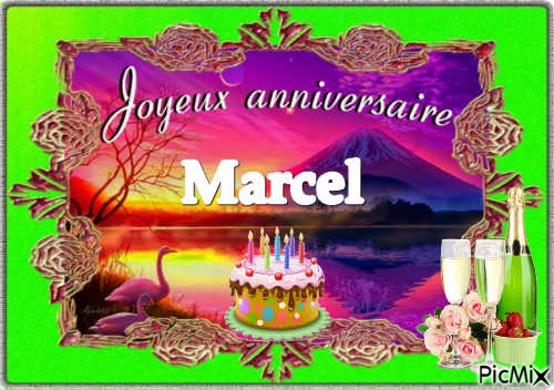 anniversaire Marcel - фрее пнг
