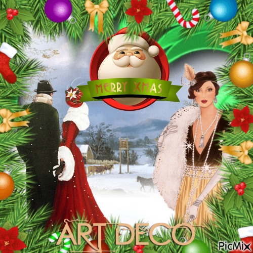 Natale / Art Deco - фрее пнг