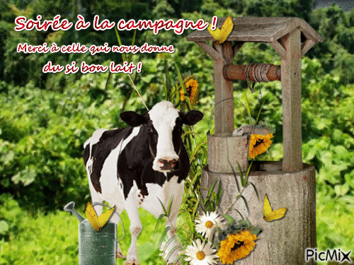 La vache - Бесплатный анимированный гифка