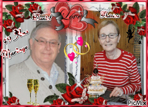 49 ans de mariage 13 mai 2016 - Δωρεάν κινούμενο GIF