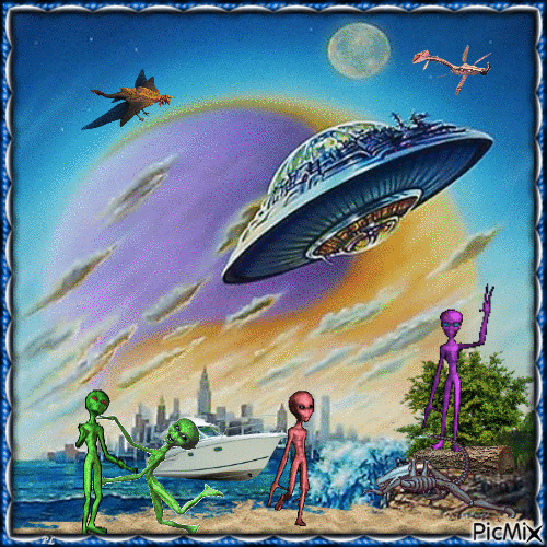 Aliens & Ufo - Contest - Free animated GIF