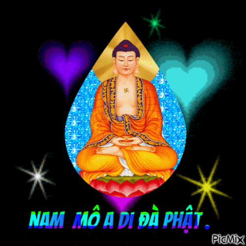 Nam Mô A Di Đà Phật - Nemokamas animacinis gif