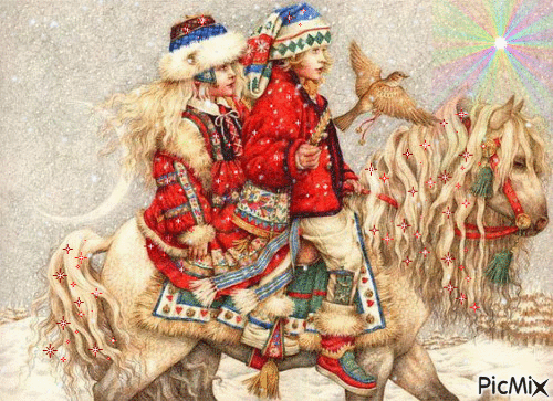 Christmas Children - Ingyenes animált GIF
